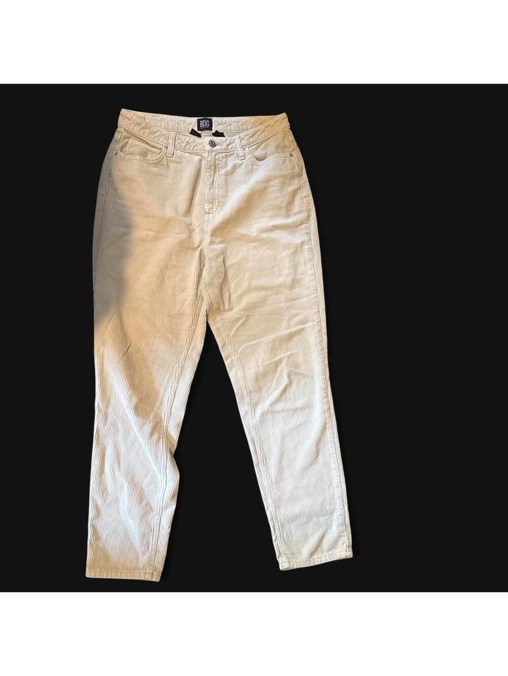 BDG Urban Outfitters Mom High Rise Cream Corduroy Pants Size 30